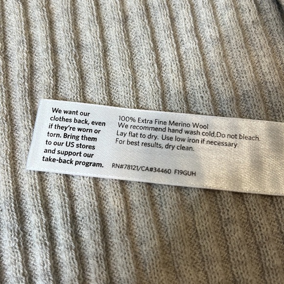 Eileen Fisher Washable Wool Rib Crepe Sea Salt Long Cardigan NWT - Picture 5 of 7